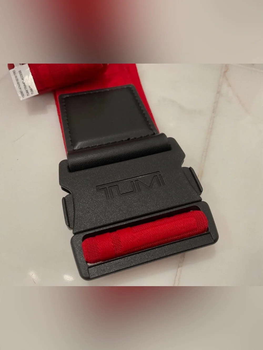 NEW Tumi 31.0” Monogram Luggage Strap - TUMI RED Anniversary Edition!